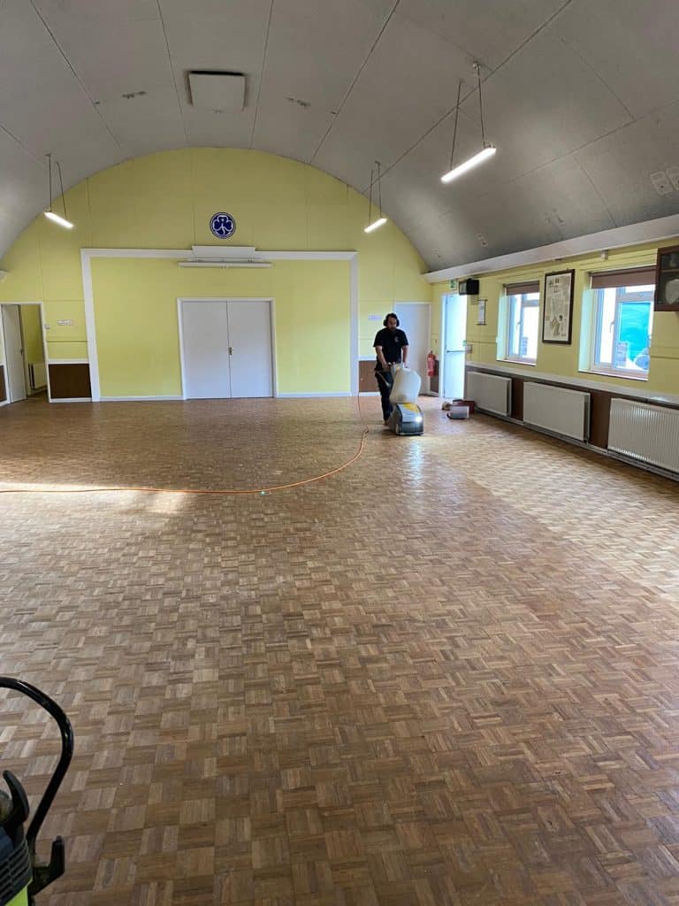 Maintain Wooden Gym Floors | brushed and oiled engineered wood flooring maintenance
