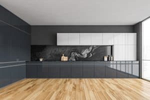 oil for wood floors | wood floor in a modern kitchen