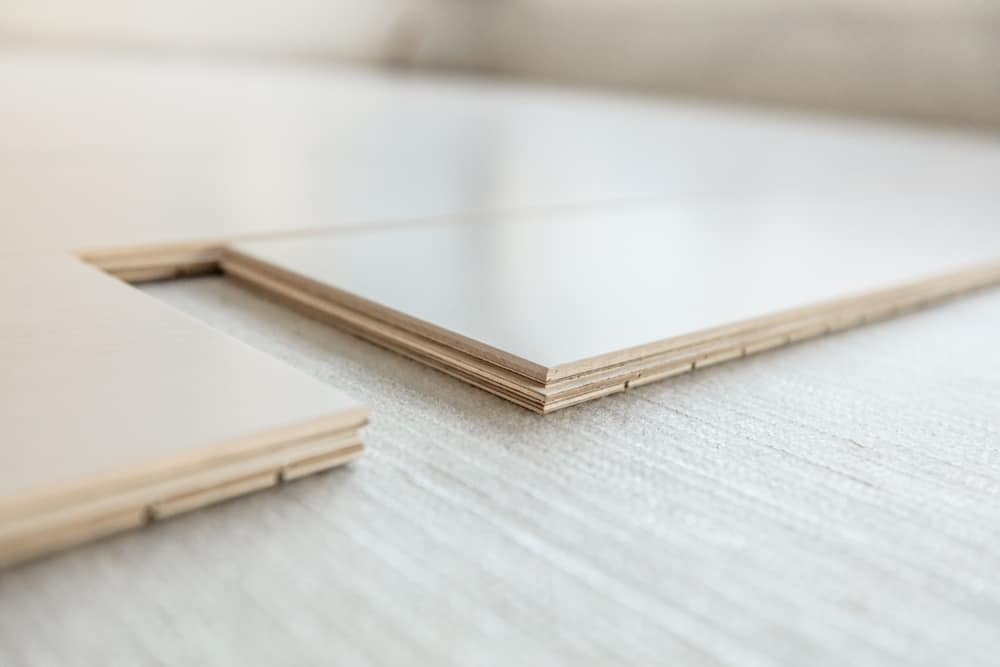 engineered wood flooring | two slats of engineered wood flooring
