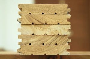 solid wood flooring | stack of solid wood flooring slats