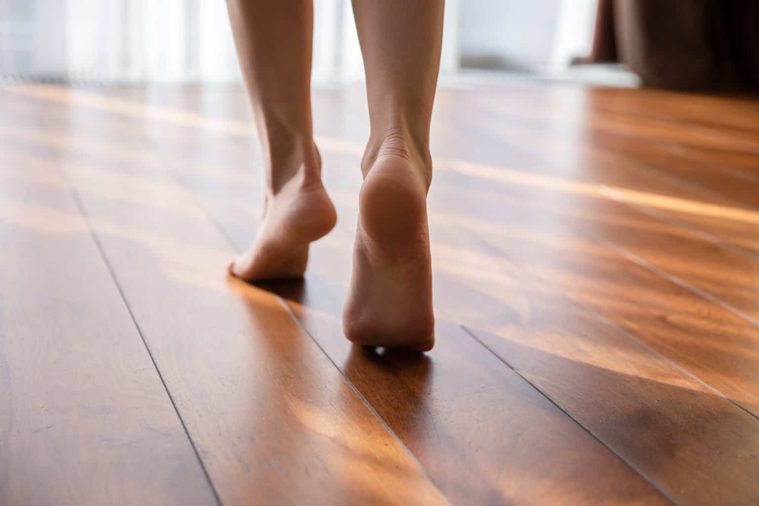 Walking on wooden floors