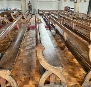 Wooden floor installation | Church with a wooden floor