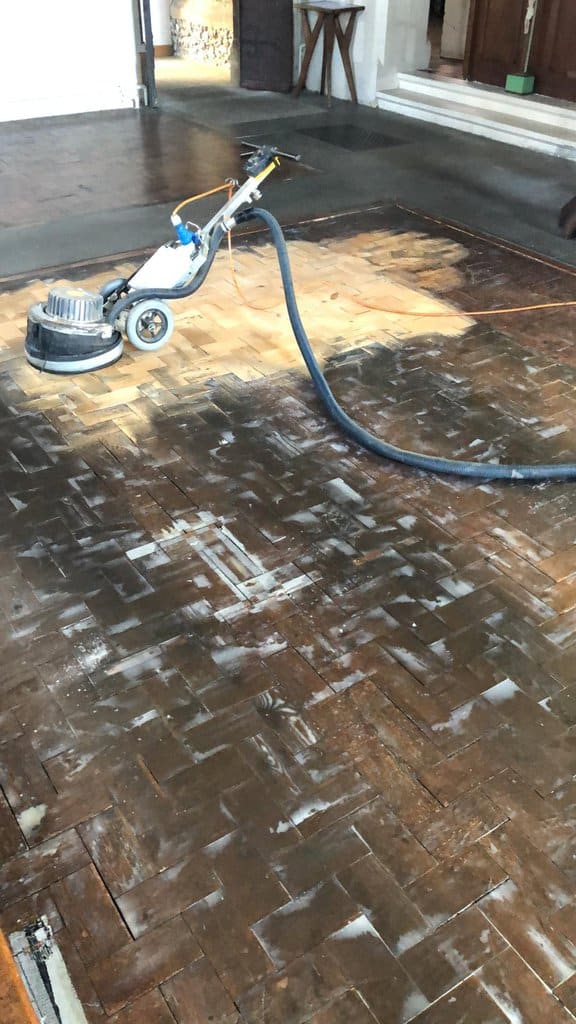 Sanding Wood Flooring | Sanding Machine