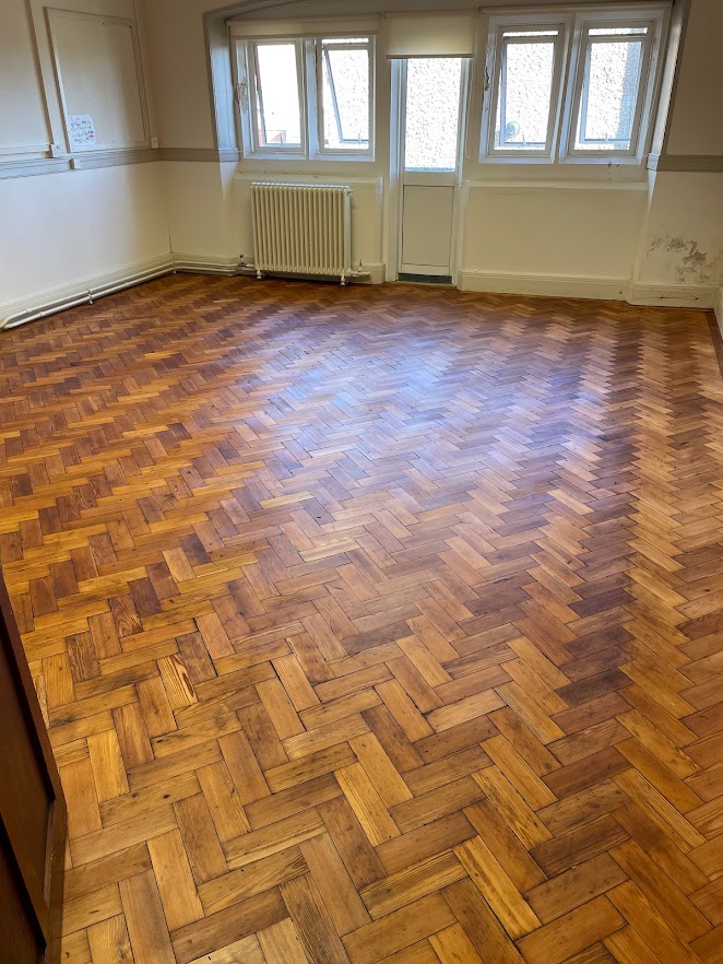 pine parquet flooring | restored floor