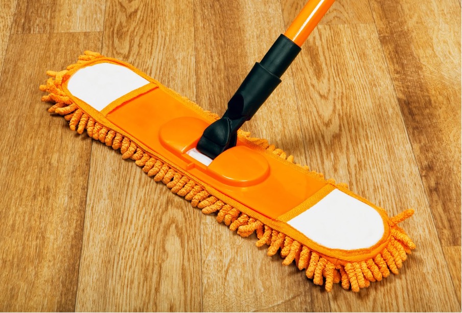 Clean Wooden Floorboards | mop on wood floor