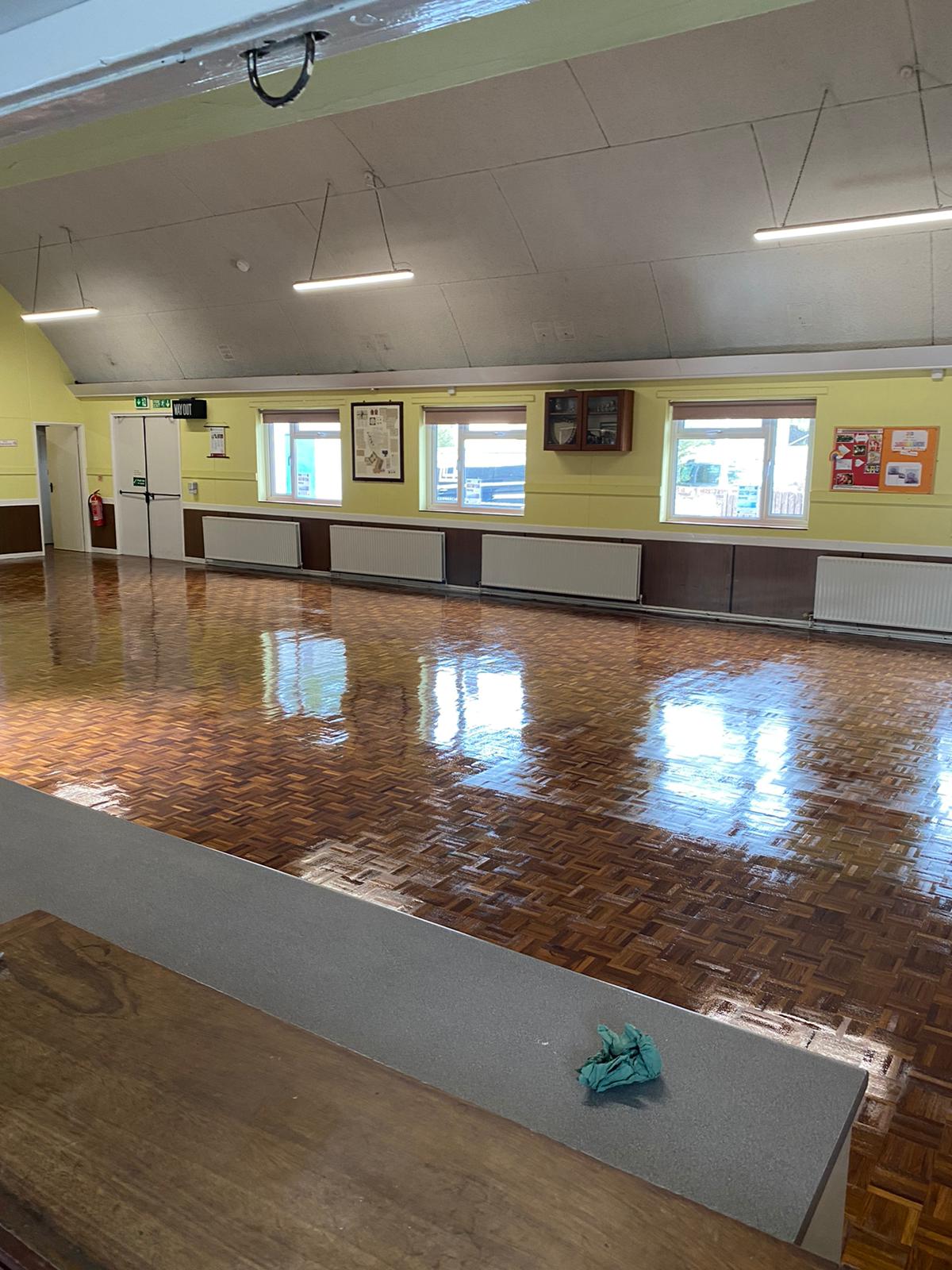 Commercial Floor Sanding | Gym hall refinished