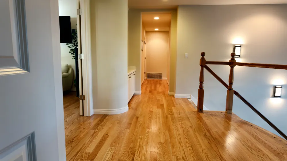 Stunning Restored and Finished Oak Flooring with Golden Hues