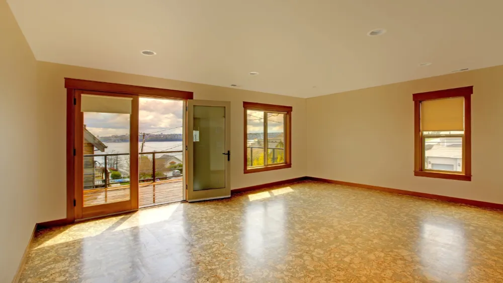 Is Cork Flooring Sustainable, and Can it be Restored? Cork floored living room