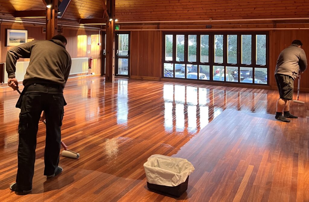 wood floor sanding egham