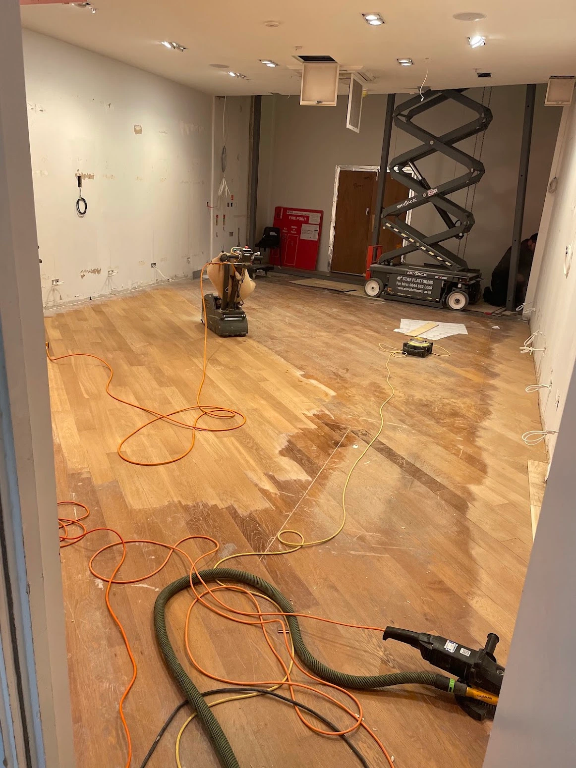 how to restore dull wood floors in a commercial room