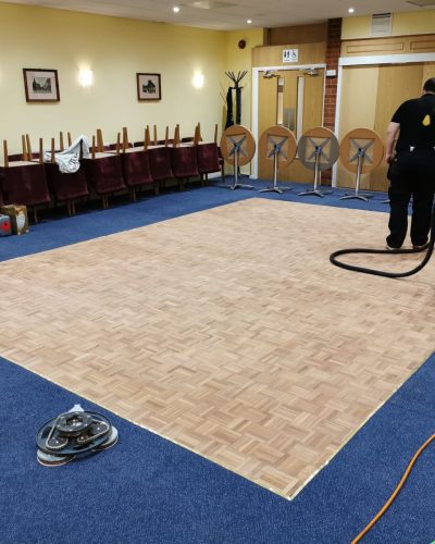 Commercial parquet flooring